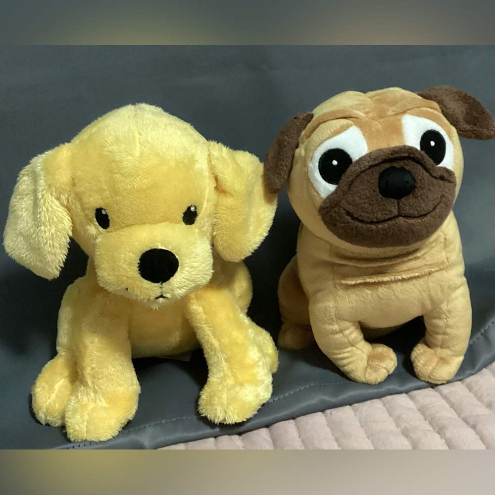 Kohl's Cares biscuit plush and Yip Snap Yap Pug Dog bundle